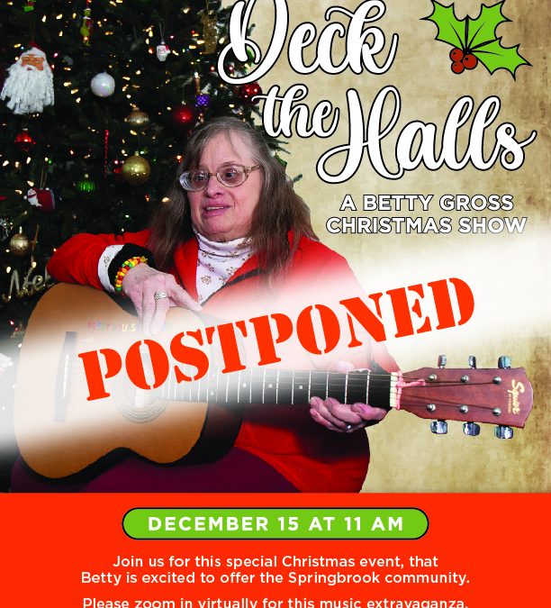 Take A Look Tuesday – Deck The Halls: A Betty Gross Christmas Show & InclusiveU